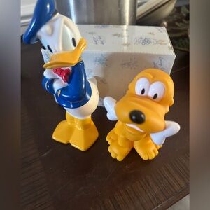 Disney Donald Duck and Pluto Figures in Blue and Yellow